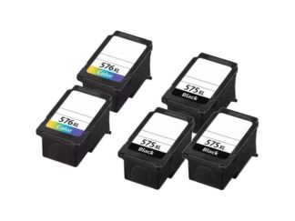Rabatpakke - Canon PG-575XL / CL-576XL 3 x sort 2 x farve. Kompatibel PG-575XL 71ml