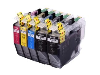 Rabatpakke - Brother LC3213 2 x sort 1 x C-M-Y blækpatron Kompatibel LC3213 60ml