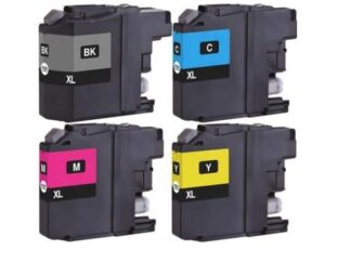 Rabatpakke - Brother LC22E 4 farver BK-C-M-Y blækpatroner Kompatibel LC22E 6.000 sider