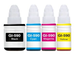 Rabatpakke - Canon GI-590 1 x BK-C-M-Y Kompatibel GI-590 345ml