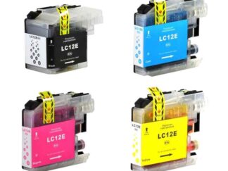 Rabatpakke - Brother LC12E 4 farver BK-C-M-Y blækpatroner Kompatibel LC12E 97ml