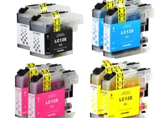 Rabatpakke - Brother LC12E 2 x 4 farver BK-C-M-Y blækpatron Kompatibel LC12E 194ml