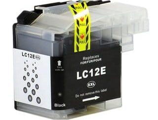 Brother LC12EBK sort blækpatron Kompatibel LC12EBK - 58ml