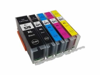 Rabatpakke - Canon PGI-570XL / CLI-571XL 5 farver PBK-BK-C-M-Y Kompatibel PGI-570XL 76ml