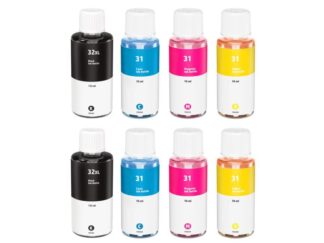 Rabatpakke - HP 31 / HP 32 2 x BK-C-M-Y kompatibel 1VV24AE - 690ml