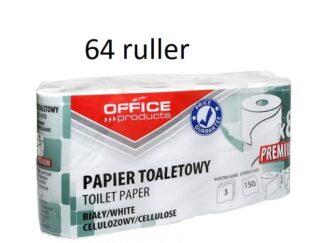 Toiletpapir 3-lags - 64 stk med 150 ark pr. rulle