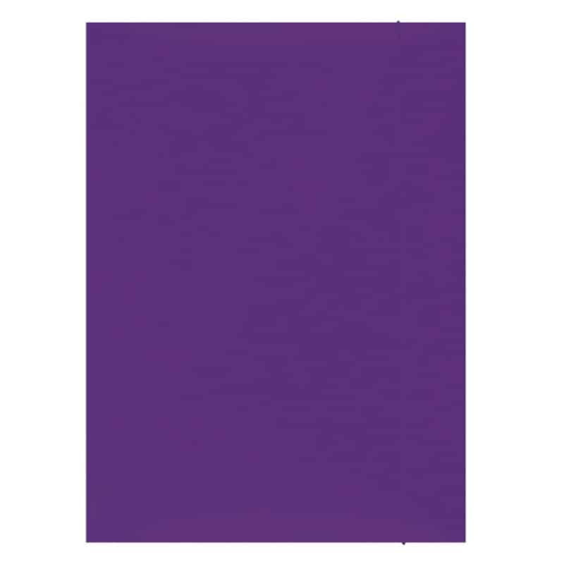 Elastisk mappe A4 i lilla karton, 300gsm, 1 stk.