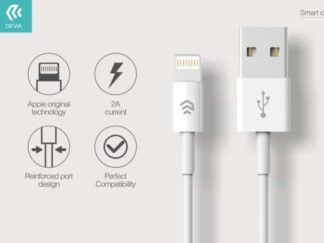 Lightning kabel til iPhone 2A 1m