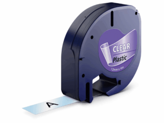 Dymo 12267 sort på klar tape - Kompatibel S0721530 - 12 mm x 4 m