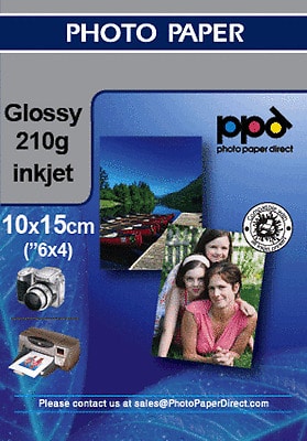 Fotopapir glossy 210 g 100x150mm A6 50 stk.