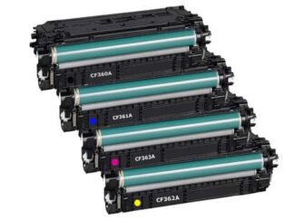 Rabatpakke - HP 508A 4 farver BK-C-M-Y toner Kompatibel 508A 21.000 sider