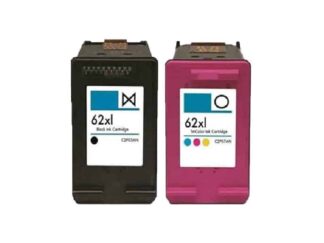 Rabatpakke - HP 62XL 1 x sort 1 x farve Kompatibel HP 62XL 35ml