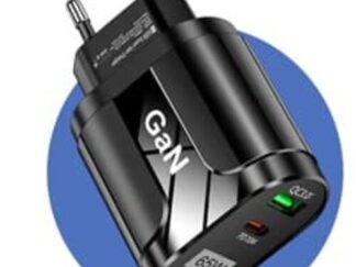 Oplader 65W Super Fast Charger med USB-A og USB-C