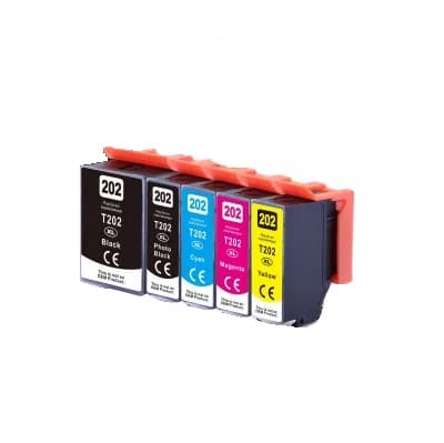 Rabatpakke - Epson 202XL 5 farver PBK-BK-C-M-Y blækpatroner Kompatibel 202XL - 68ml
