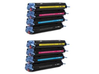 Rabatpakke - HP 124A 2 x BK-C-M-Y kompatibel 124A 17.000 sider