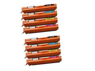 Rabatpakke - HP 130A 2 x BK-C-M-Y. Kompatibel 130A 8.600 sider
