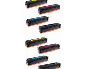 Rabatpakke - HP 201X 2 x BK-C-M-Y. Kompatibel 201X 19.400 sider
