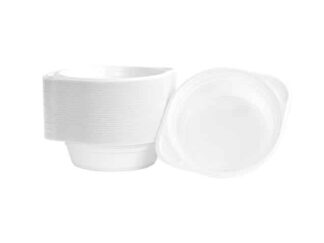 Suppetallerken Genanvendelig Plastik 16 cm 500 ml - Pakke med 100 stk