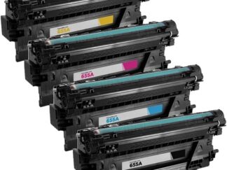 Rabatpakke - HP 655A 1 x BK-C-M-Y Kompatibel CF450A - 453A 44.000 sider
