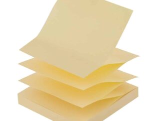 Notesblok Alternativ - 12 stk. Gul Zig Zag 76x76mm med 100 Ark pr. Blok