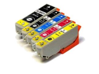 Rabatpakke - Epson 26XL 5 farver PBK-BK-C-M-Y kompatibel 26XL 69ml