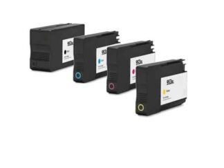 Rabatpakke - HP 953XL 4 farver BK-C-M-Y blækpatroner Kompatibel 953XL 128ml