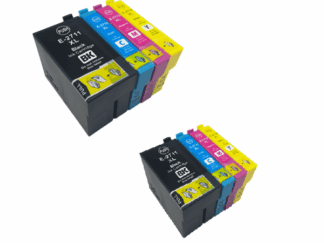 Rabatpakke - Epson 27XL 2 x 4 farver BK-C-M-Y blækpatroner Kompatibel 27XL - 220ml