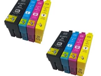 Rabatpakke - Epson 34XL 2 x 4 farver BK-C-M-Y blækpatroner Kompatibel 34XL 168ml