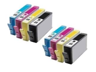 Rabatpakke - HP 364XL 2 x BK-C-M-Y. Kompatibel 364XL 140ml